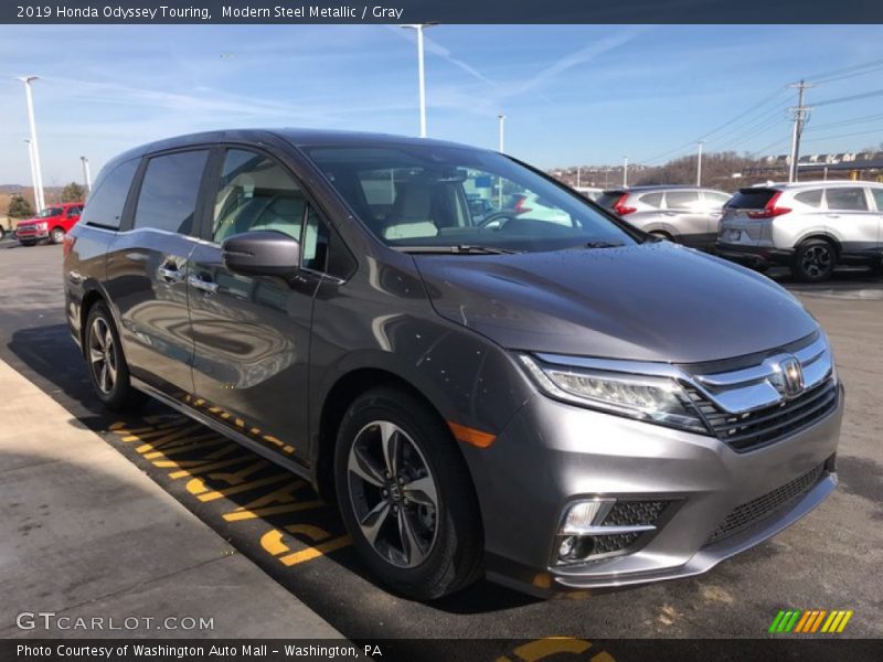 Modern Steel Metallic / Gray 2019 Honda Odyssey Touring