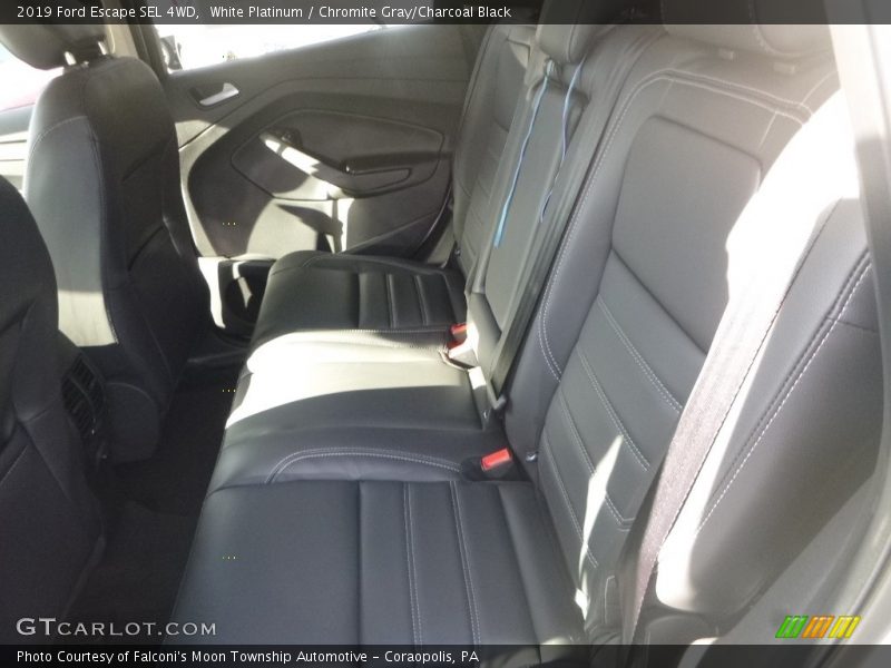 White Platinum / Chromite Gray/Charcoal Black 2019 Ford Escape SEL 4WD