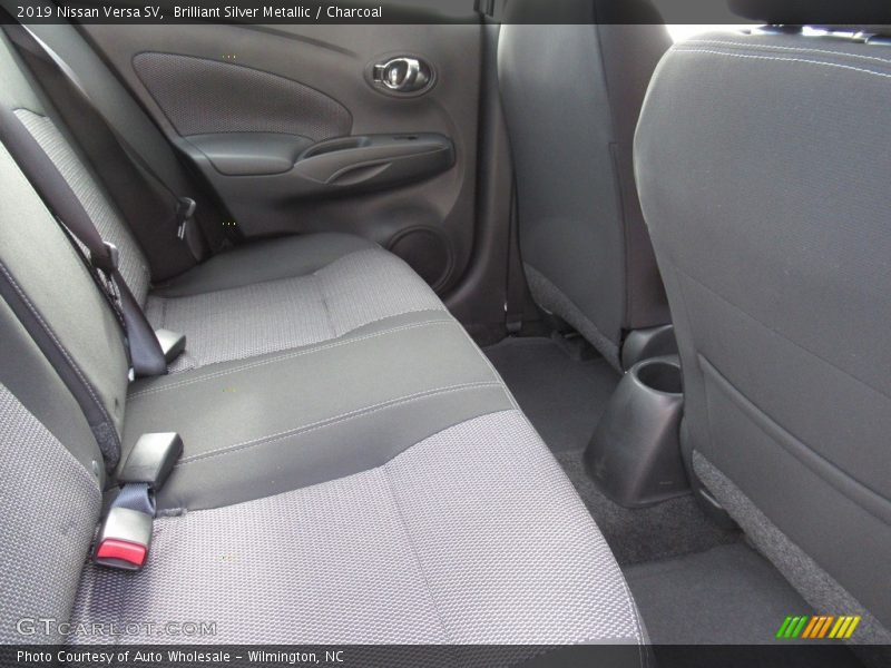 Brilliant Silver Metallic / Charcoal 2019 Nissan Versa SV