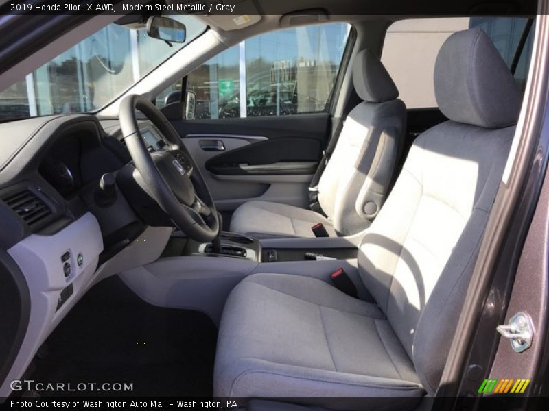 Modern Steel Metallic / Gray 2019 Honda Pilot LX AWD