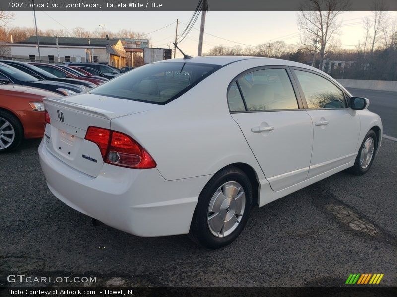 Taffeta White / Blue 2007 Honda Civic Hybrid Sedan