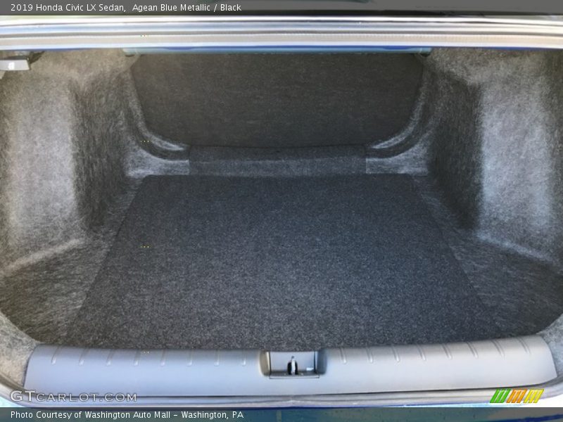 Agean Blue Metallic / Black 2019 Honda Civic LX Sedan