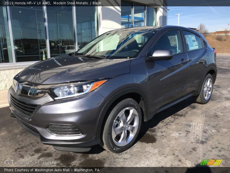 Modern Steel Metallic / Black 2019 Honda HR-V LX AWD