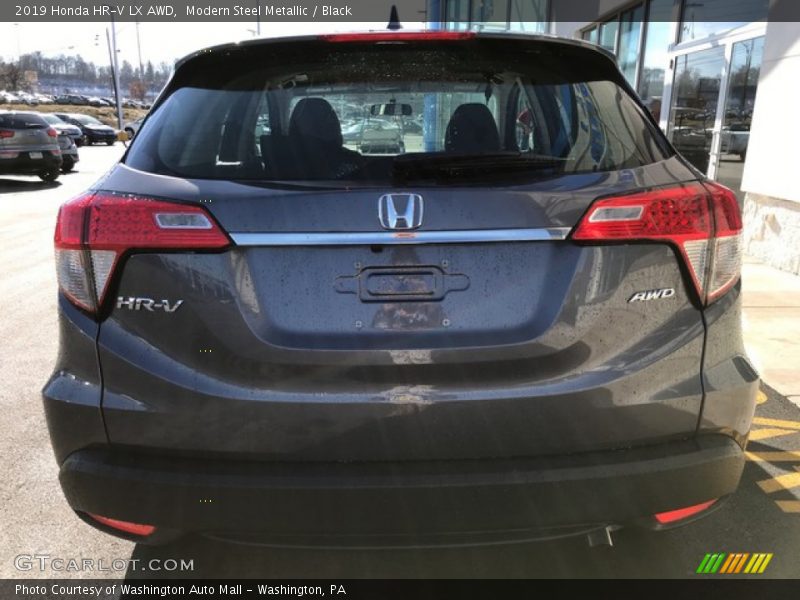 Modern Steel Metallic / Black 2019 Honda HR-V LX AWD