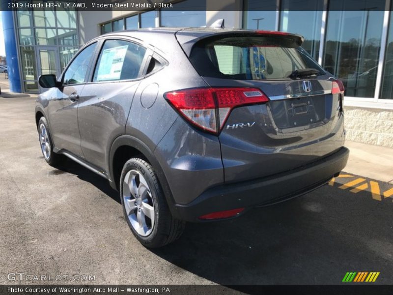 Modern Steel Metallic / Black 2019 Honda HR-V LX AWD