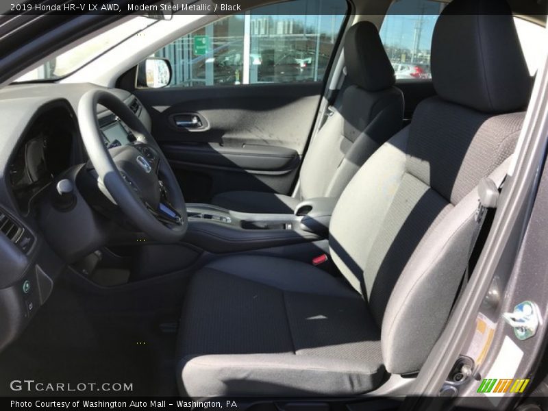 Modern Steel Metallic / Black 2019 Honda HR-V LX AWD