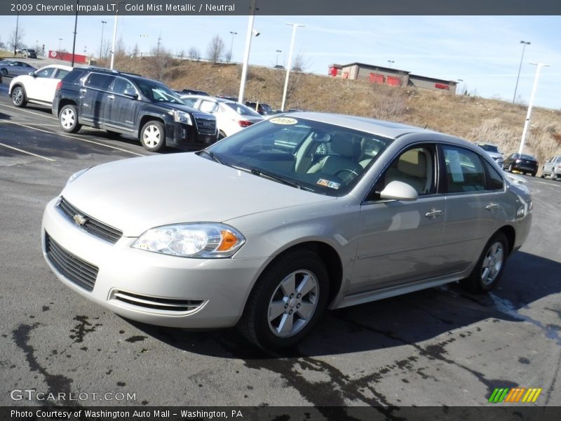 Gold Mist Metallic / Neutral 2009 Chevrolet Impala LT