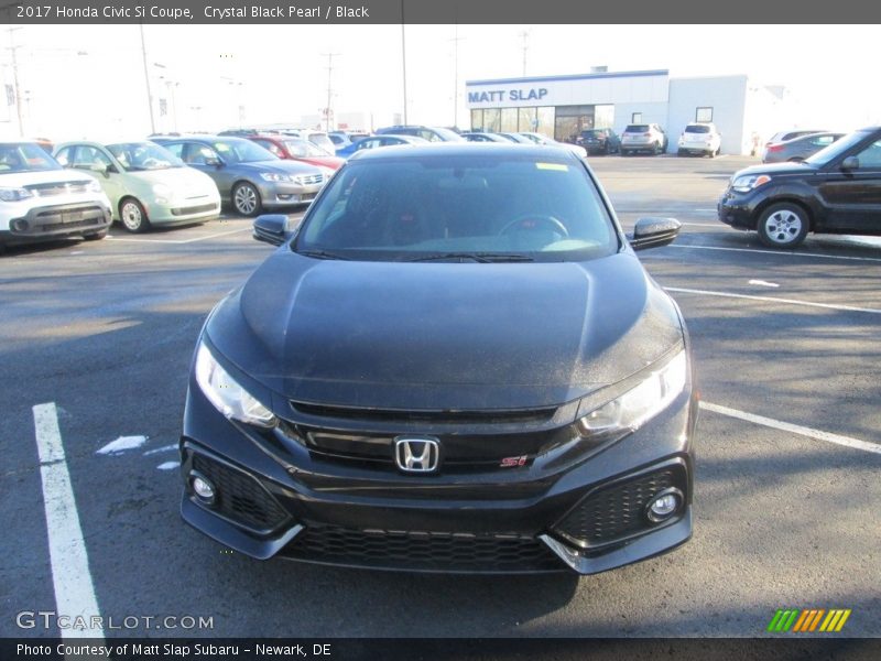 Crystal Black Pearl / Black 2017 Honda Civic Si Coupe