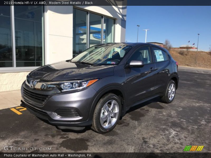Modern Steel Metallic / Black 2019 Honda HR-V LX AWD