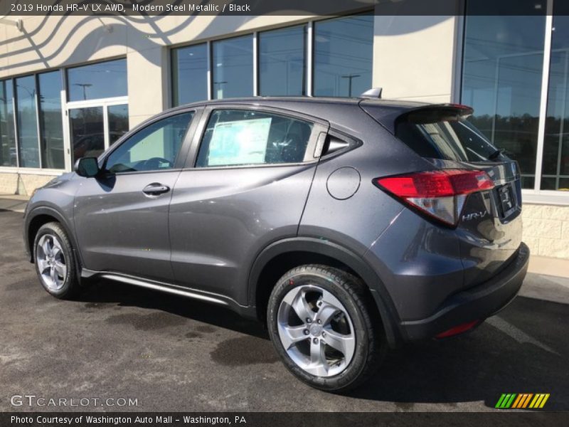 Modern Steel Metallic / Black 2019 Honda HR-V LX AWD