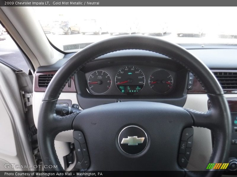 Gold Mist Metallic / Neutral 2009 Chevrolet Impala LT