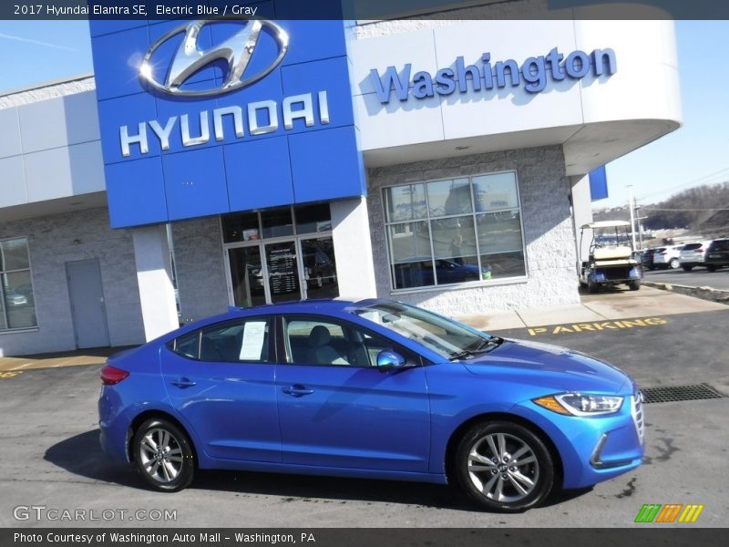 Electric Blue / Gray 2017 Hyundai Elantra SE