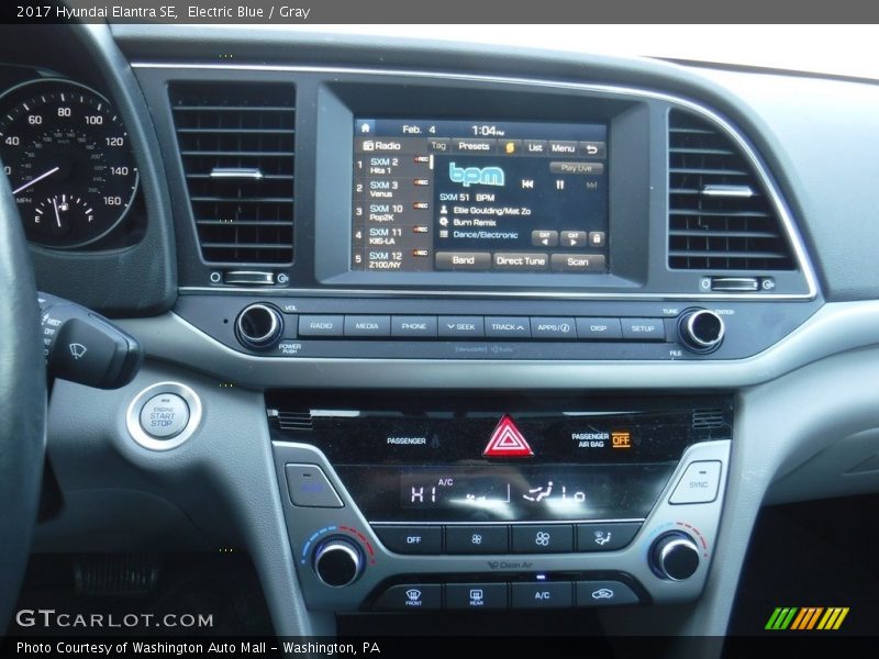 Electric Blue / Gray 2017 Hyundai Elantra SE