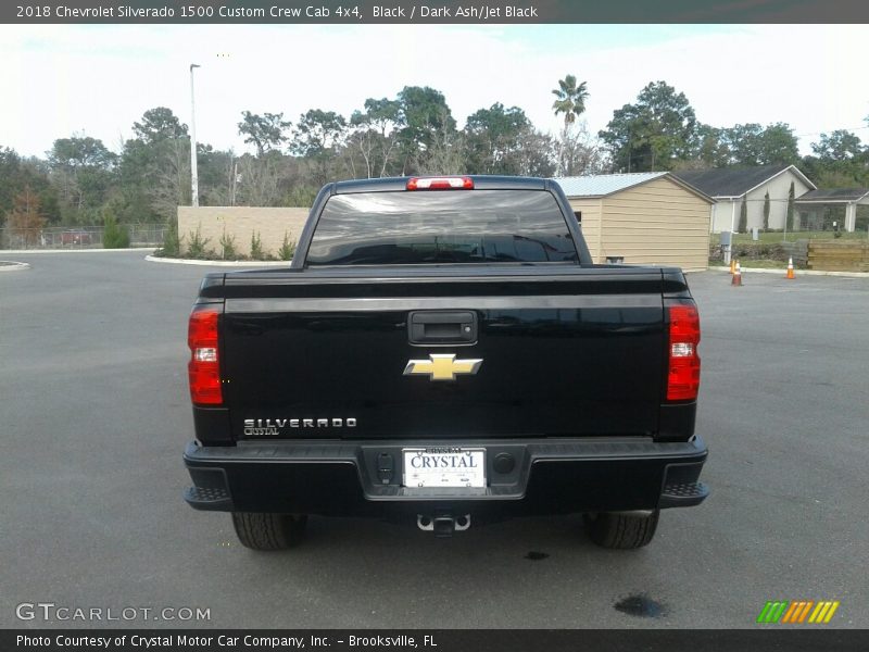 Black / Dark Ash/Jet Black 2018 Chevrolet Silverado 1500 Custom Crew Cab 4x4