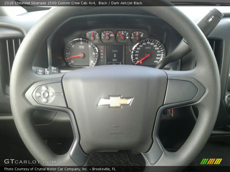 Black / Dark Ash/Jet Black 2018 Chevrolet Silverado 1500 Custom Crew Cab 4x4