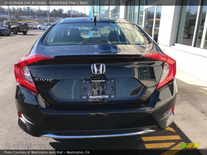 Crystal Black Pearl / Black 2019 Honda Civic EX Sedan