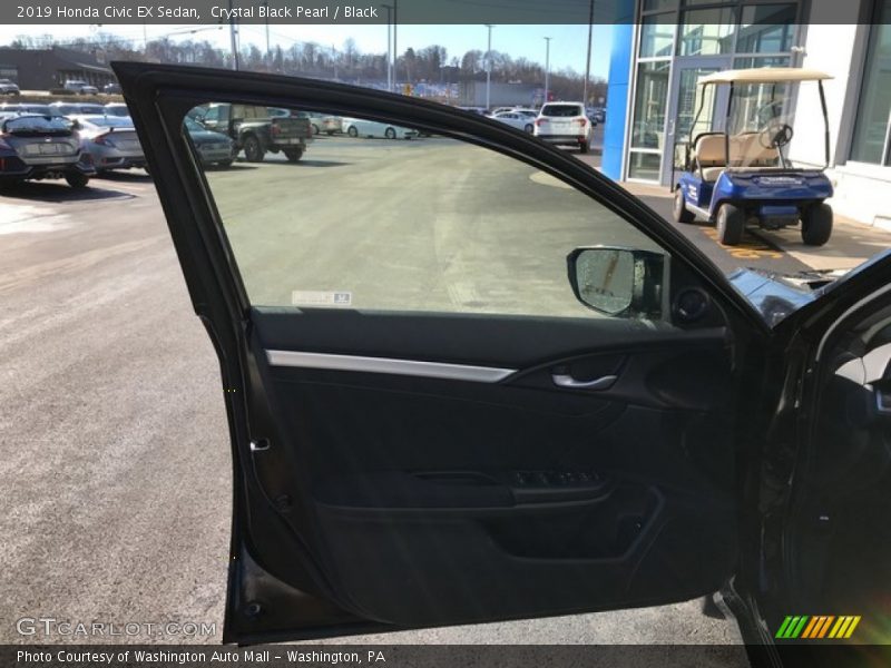 Crystal Black Pearl / Black 2019 Honda Civic EX Sedan