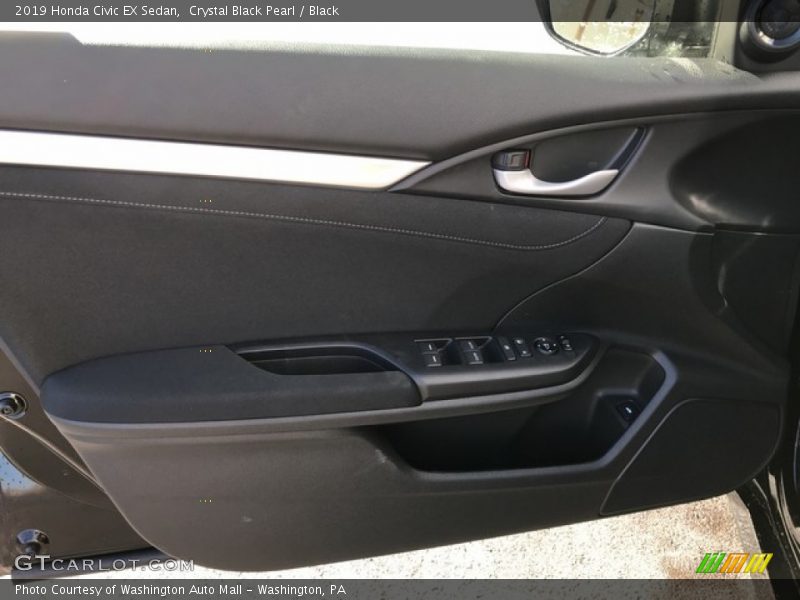 Crystal Black Pearl / Black 2019 Honda Civic EX Sedan