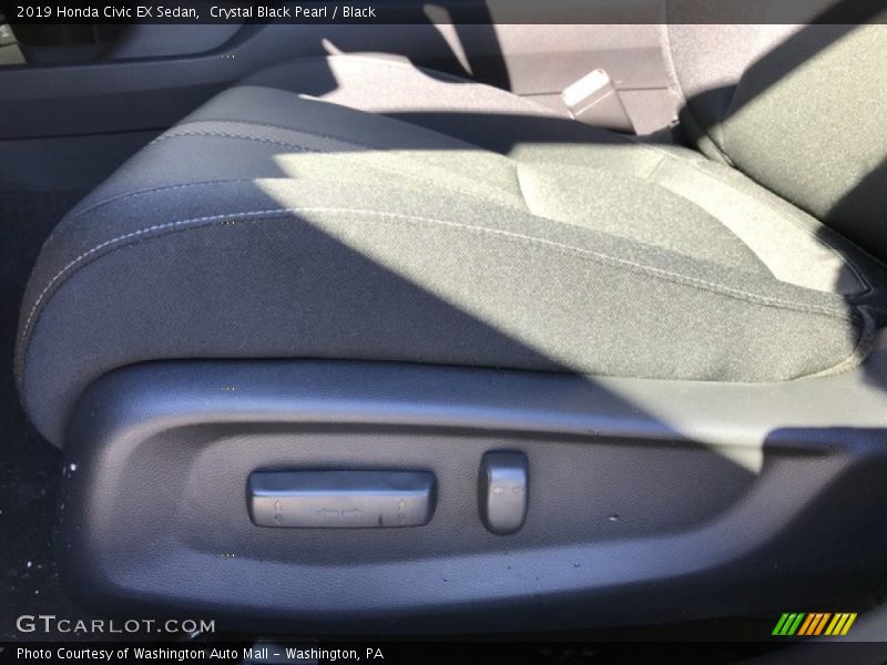 Crystal Black Pearl / Black 2019 Honda Civic EX Sedan