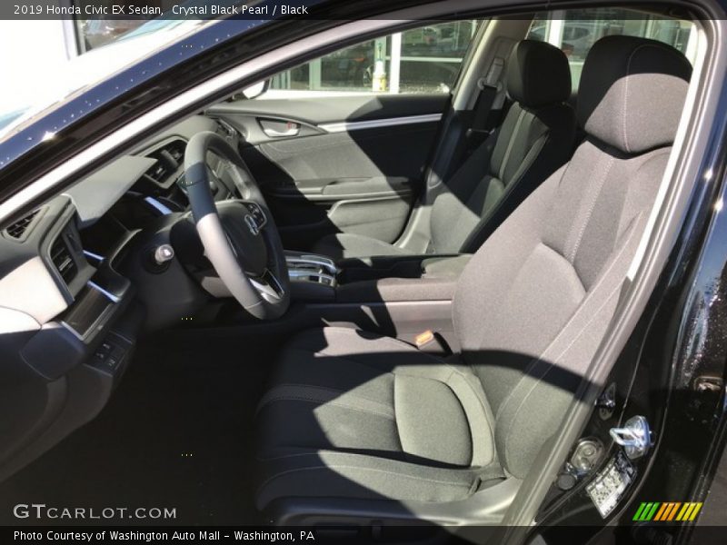 Crystal Black Pearl / Black 2019 Honda Civic EX Sedan