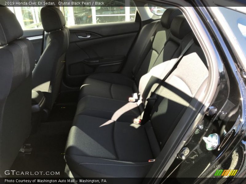 Crystal Black Pearl / Black 2019 Honda Civic EX Sedan