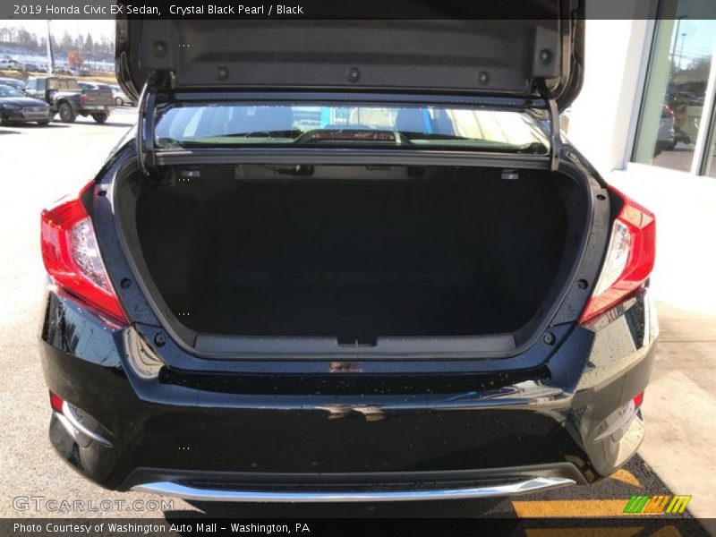 Crystal Black Pearl / Black 2019 Honda Civic EX Sedan