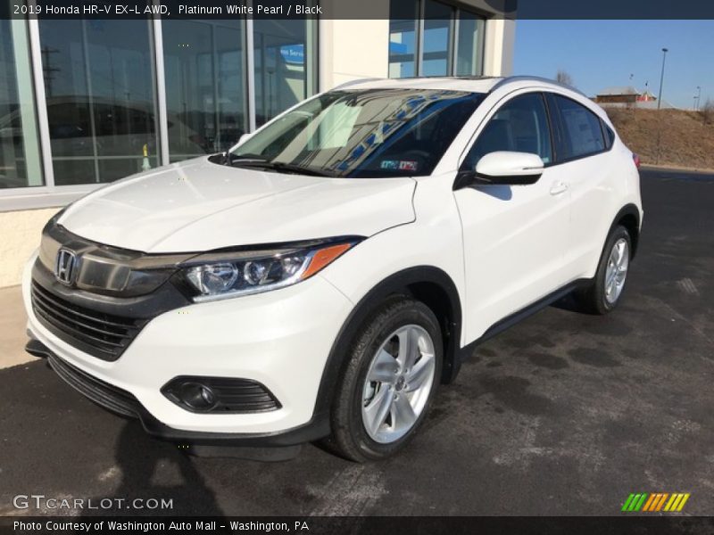 Platinum White Pearl / Black 2019 Honda HR-V EX-L AWD