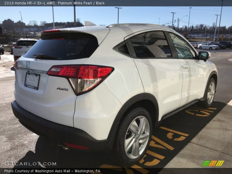 Platinum White Pearl / Black 2019 Honda HR-V EX-L AWD