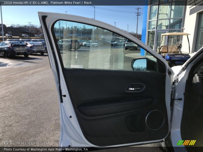 Platinum White Pearl / Black 2019 Honda HR-V EX-L AWD