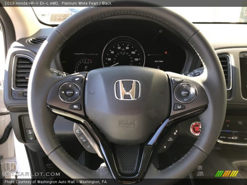 Platinum White Pearl / Black 2019 Honda HR-V EX-L AWD