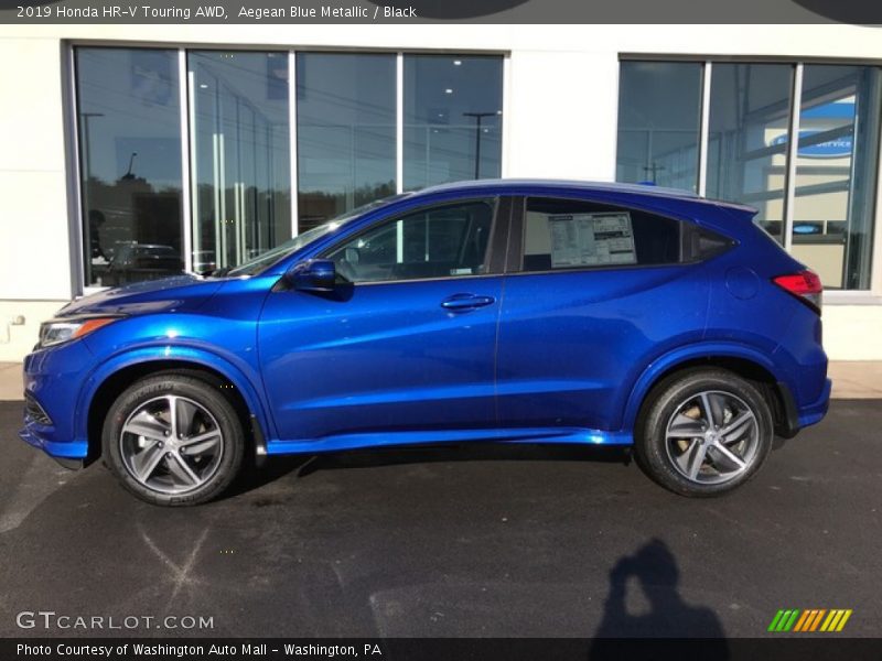 Aegean Blue Metallic / Black 2019 Honda HR-V Touring AWD