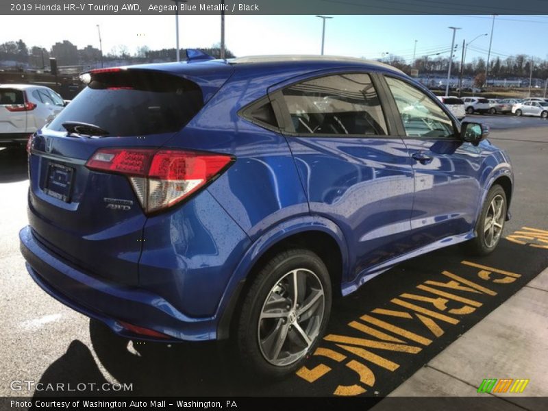 Aegean Blue Metallic / Black 2019 Honda HR-V Touring AWD