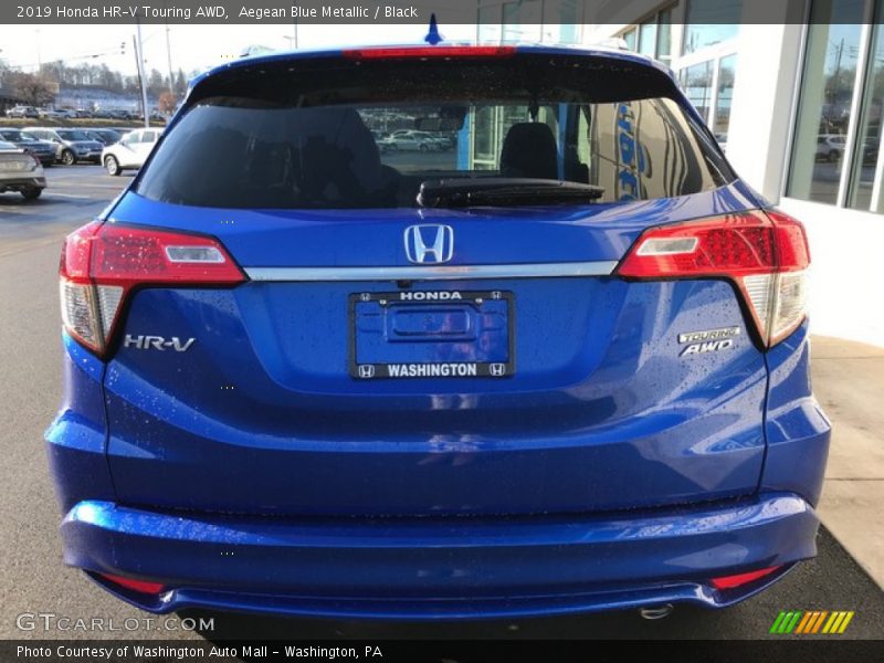 Aegean Blue Metallic / Black 2019 Honda HR-V Touring AWD