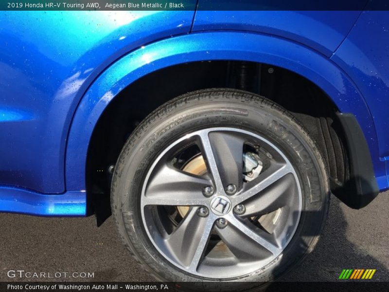 Aegean Blue Metallic / Black 2019 Honda HR-V Touring AWD