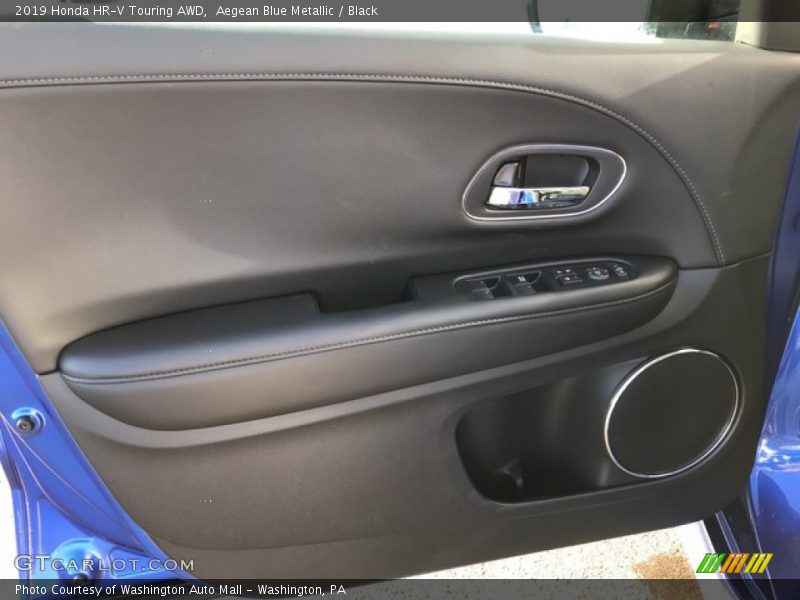 Aegean Blue Metallic / Black 2019 Honda HR-V Touring AWD