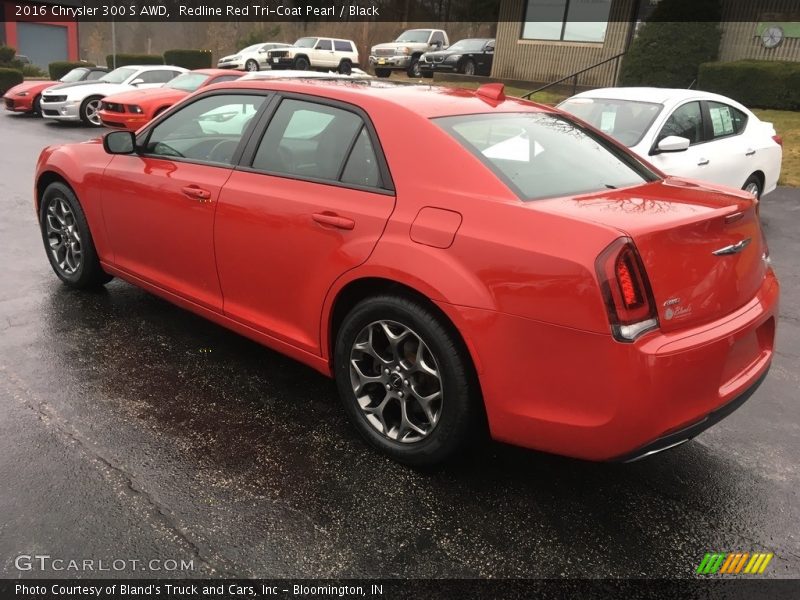 Redline Red Tri-Coat Pearl / Black 2016 Chrysler 300 S AWD