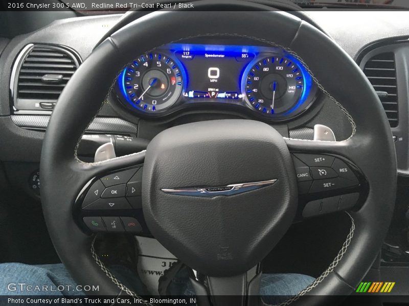 Redline Red Tri-Coat Pearl / Black 2016 Chrysler 300 S AWD