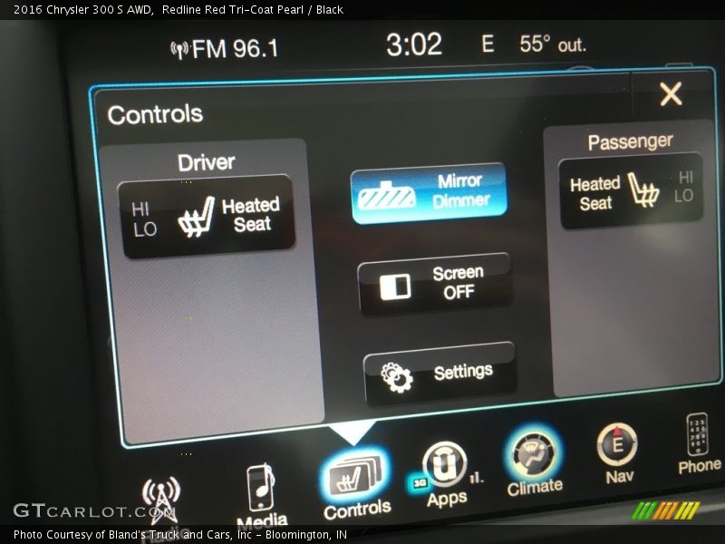 Redline Red Tri-Coat Pearl / Black 2016 Chrysler 300 S AWD