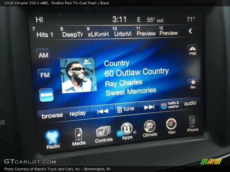Redline Red Tri-Coat Pearl / Black 2016 Chrysler 300 S AWD