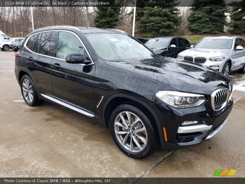 Jet Black / Canberra Beige/Black 2019 BMW X3 xDrive30i