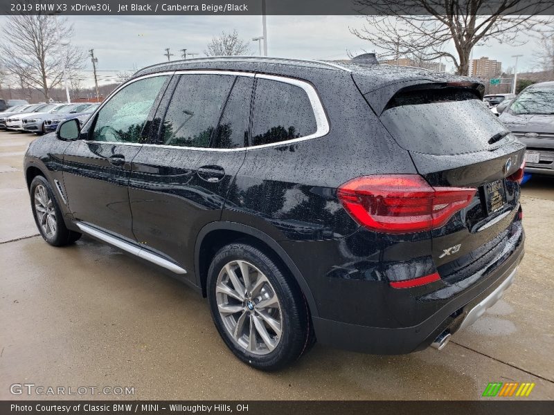 Jet Black / Canberra Beige/Black 2019 BMW X3 xDrive30i