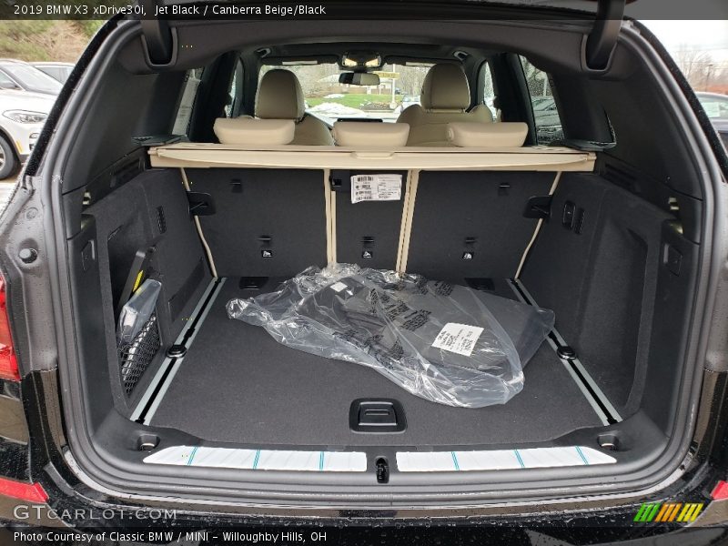 Jet Black / Canberra Beige/Black 2019 BMW X3 xDrive30i
