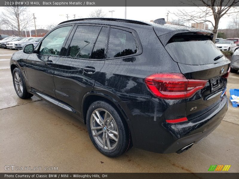 Black Sapphire Metallic / Black 2019 BMW X3 M40i