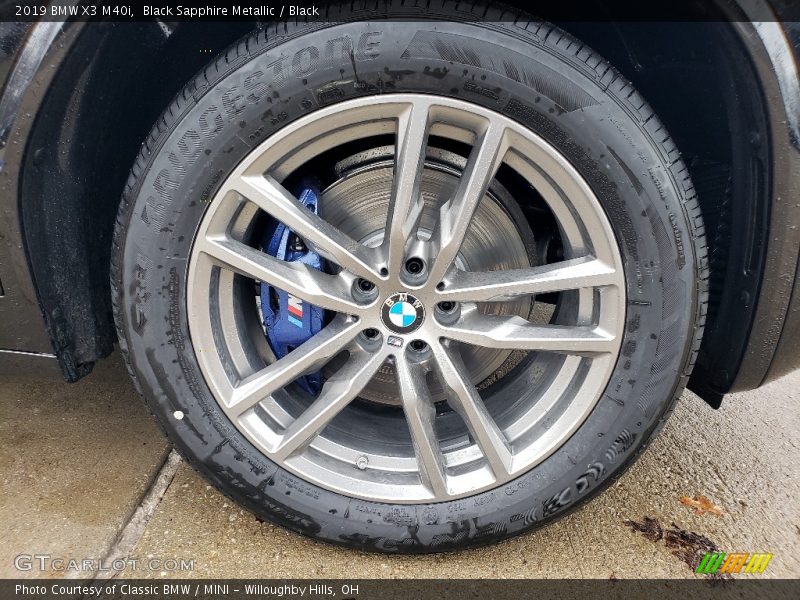 Black Sapphire Metallic / Black 2019 BMW X3 M40i