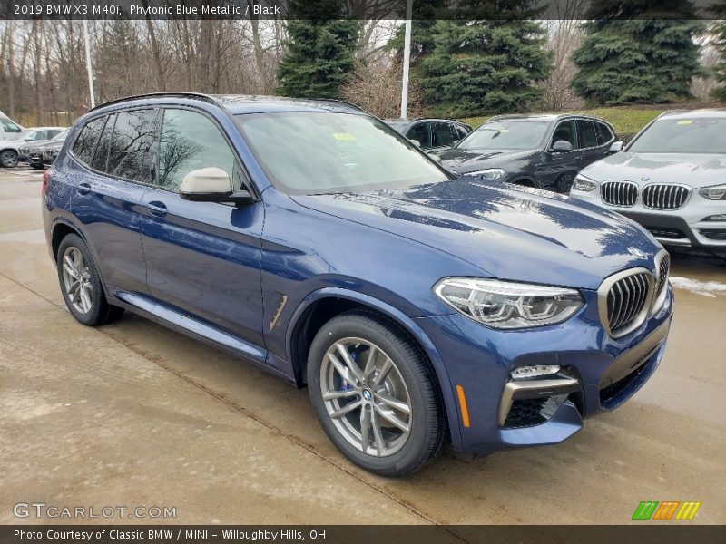 Phytonic Blue Metallic / Black 2019 BMW X3 M40i