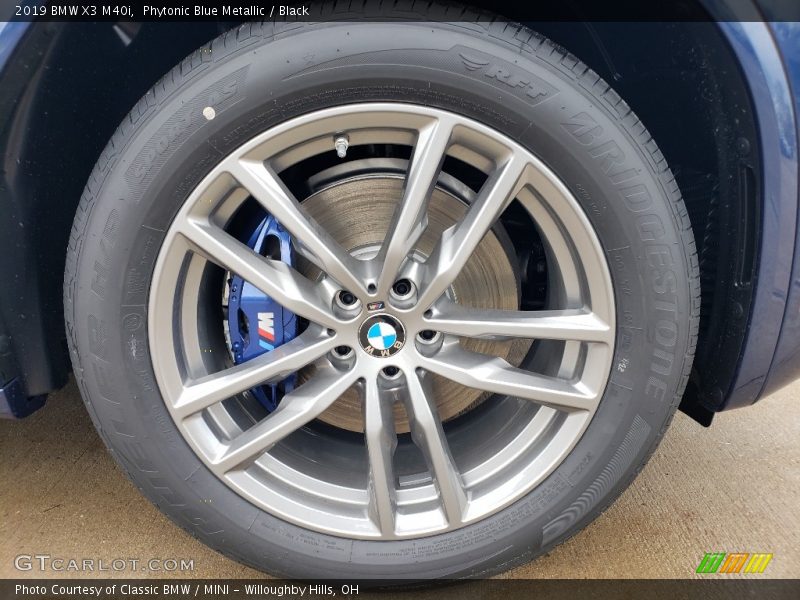 Phytonic Blue Metallic / Black 2019 BMW X3 M40i