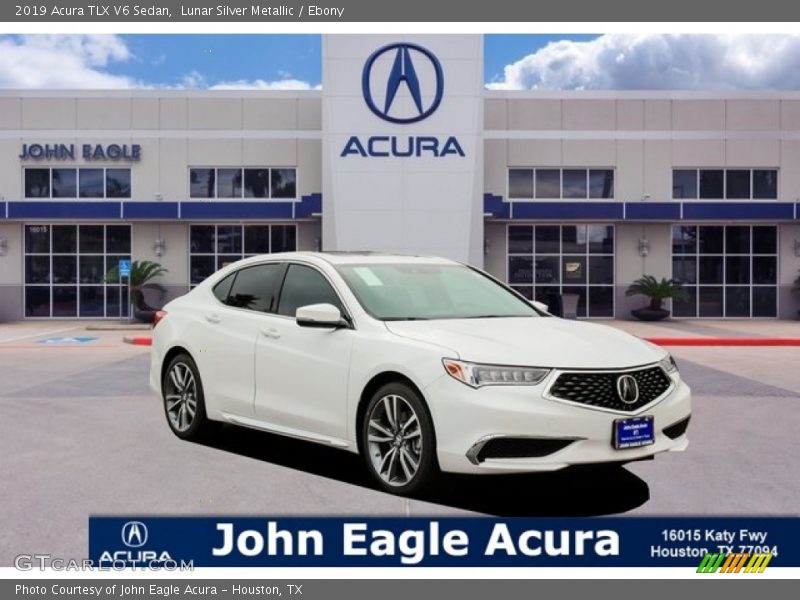 Lunar Silver Metallic / Ebony 2019 Acura TLX V6 Sedan