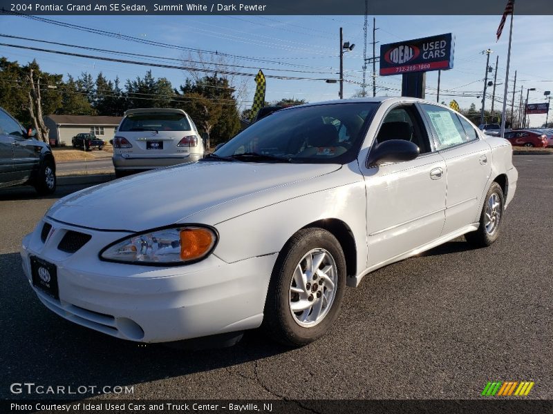 Summit White / Dark Pewter 2004 Pontiac Grand Am SE Sedan