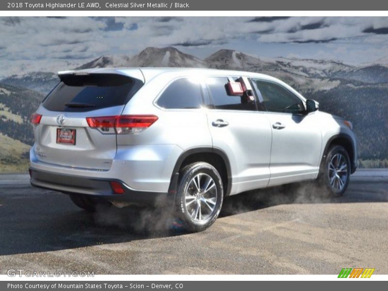 Celestial Silver Metallic / Black 2018 Toyota Highlander LE AWD