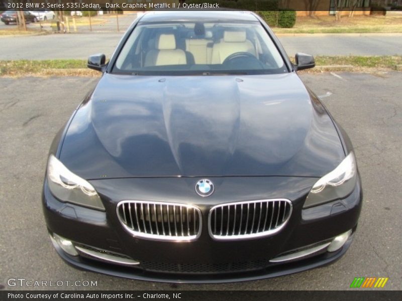 Dark Graphite Metallic II / Oyster/Black 2012 BMW 5 Series 535i Sedan